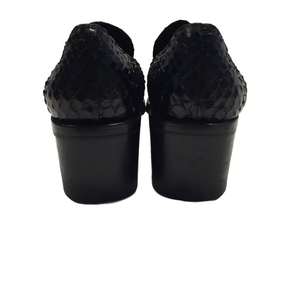 BALDINI Italian Snakeskin and leather shoes size - Picture 4 of 5